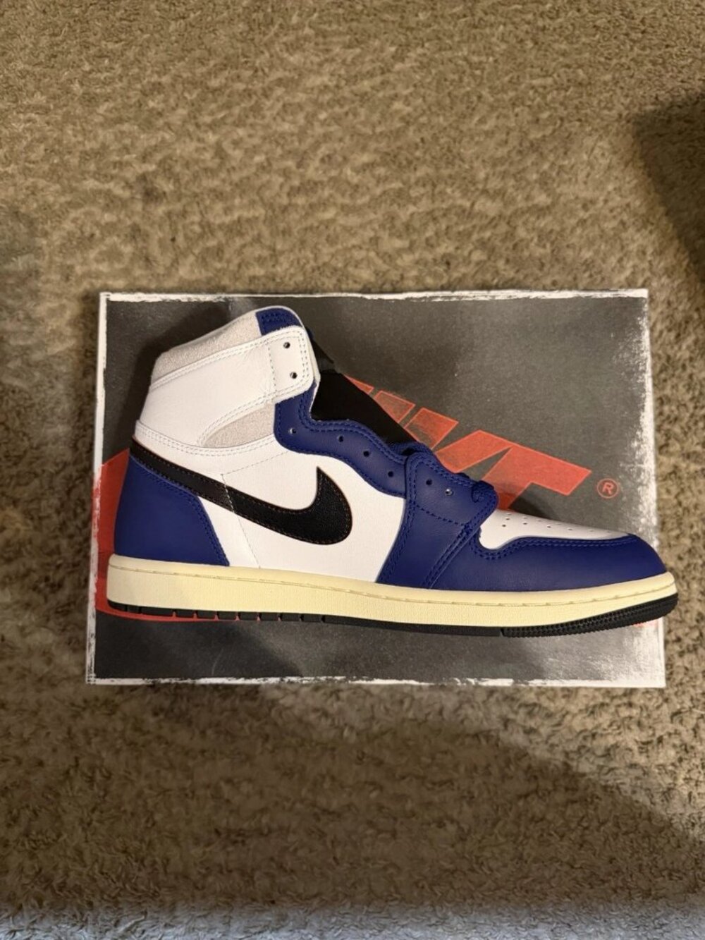 Size 11.5 - Air Jordan 1 Retro OG High Rare Air - Deep Royal Blue